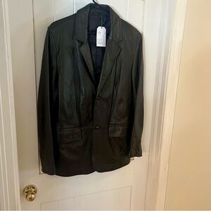 Vintage Dark Brown Leather Jacket